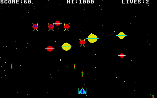 Invaders atari screenshot
